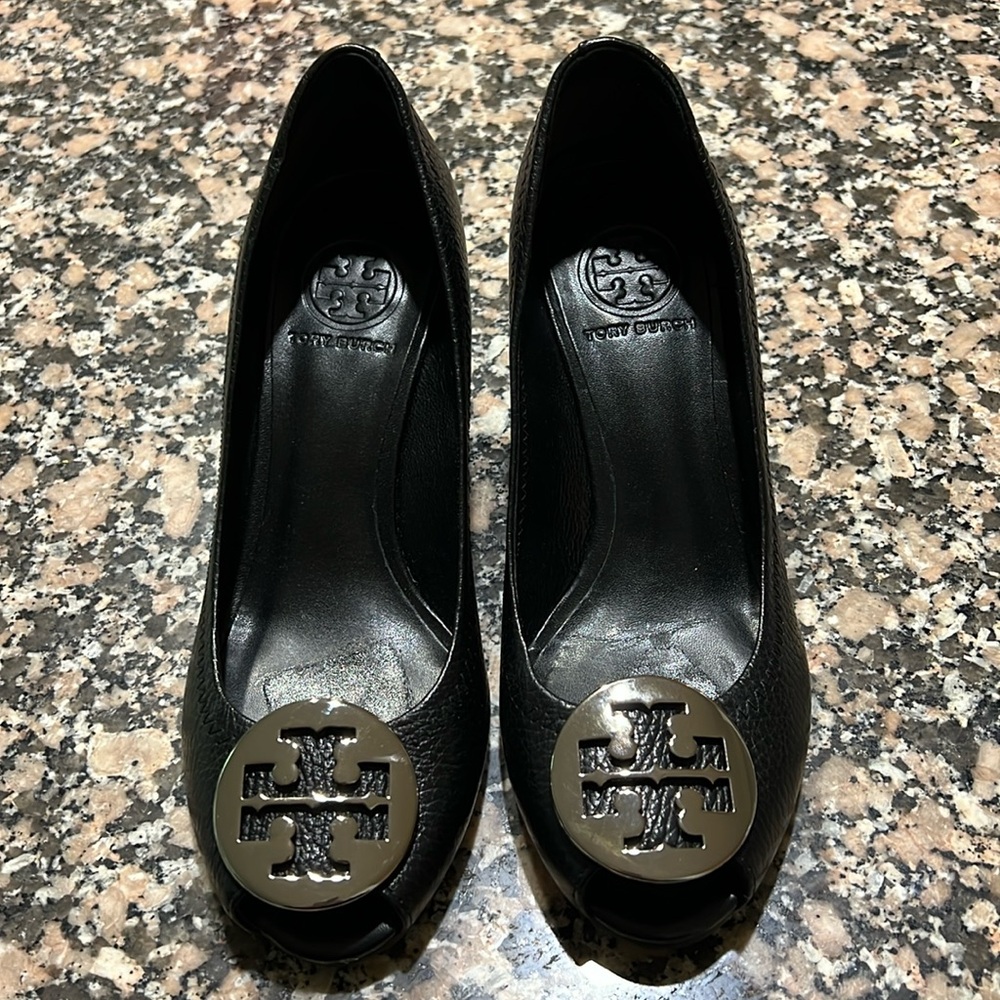 Tory Burch Leather Wedge